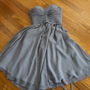 🌿Ruched-Bodice Strapless Corset-Back Party Dress🌿